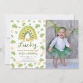 Two Lucky St Patrick's 2nd Birthday Invitation 招待状 (正面)