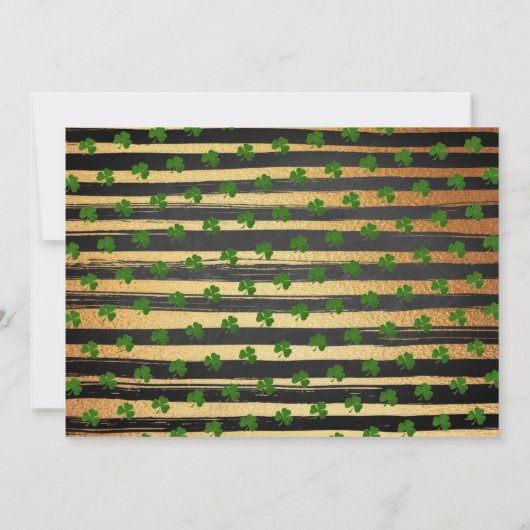 Two Lucky St. Patrick's Day 2nd Birthday Photo 招待状 (裏面)