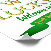 Two Lucky St. Patrick's Day 2nd Birthday Welcome ポスター (角)