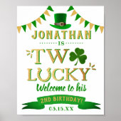 Two Lucky St. Patrick's Day 2nd Birthday Welcome ポスター (正面)