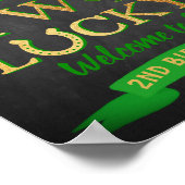 Two Lucky St. Patrick's Day 2nd Birthday Welcome ポスター (角)