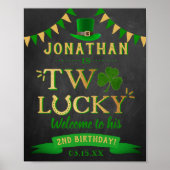 Two Lucky St. Patrick's Day 2nd Birthday Welcome ポスター (正面)