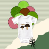 Two mashrooms ベビーボディスーツ