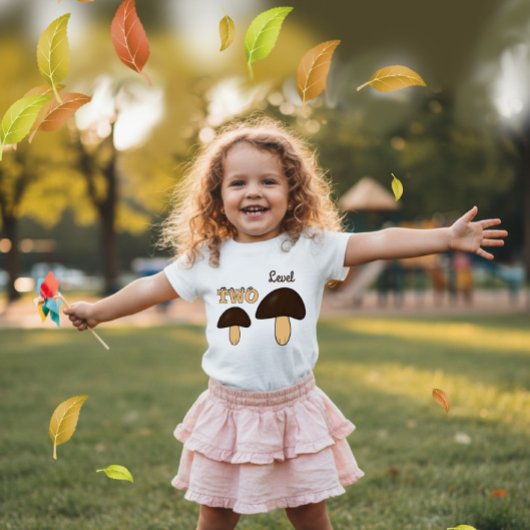 Two mashrooms ベビーTシャツ