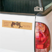 Two Medieval Wolves Bumper Sticker バンパーステッカー (トラック上)