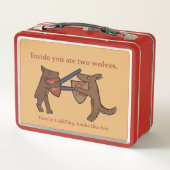 Two Medieval Wolves Metal Lunchbox メタルランチボックス (裏面)