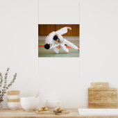 Two Men Competing in a Judo Match 2 ポスター (キッチン)