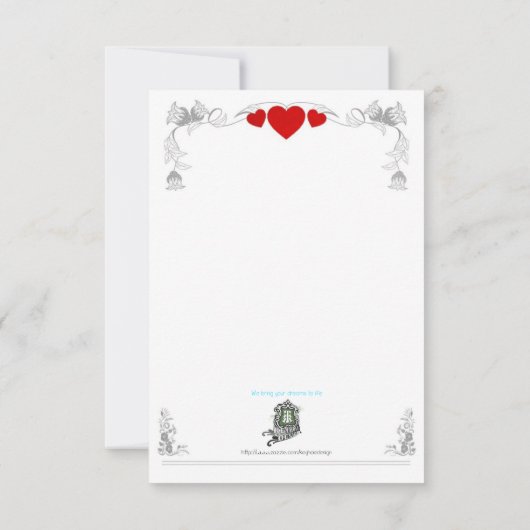 Two men in tuxedo with hats - Gay wedding 招待状 (裏面)