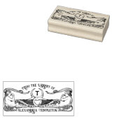 Two Mermaids Library Book Nameイニシャル ラバースタンプ (押印)