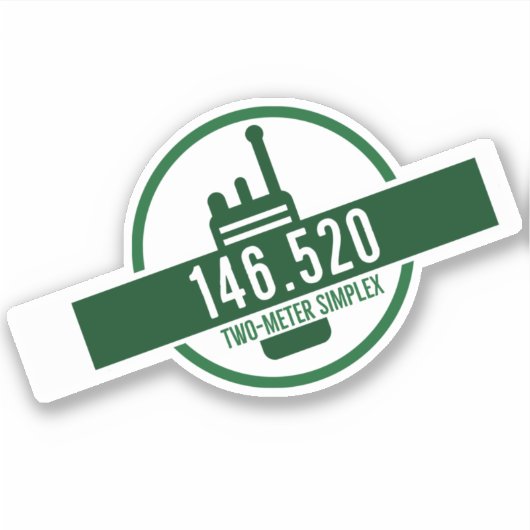 Two Meter Simplex Calling Frequency シール (正面)