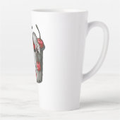 Two MICE Stealing Cherries, Bucket of Cherries Art カフェラテマグ (右)