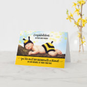 TWO Momsニューソンイエローベビーおめでとう カード (黄色い花)