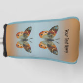 Two Monarch Butterflies Fall Colours Blue Orange ゴルフヘッドカバー (正面)