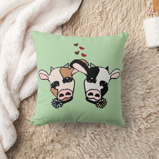 Two Moo Cows クッション (ブランケット)