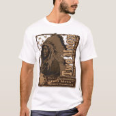 "Two Moon" アメリカの戦士 Tシャツ (正面)