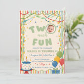 Two Much Fun 二歳の誕生日 招待状 (スタンド正面)