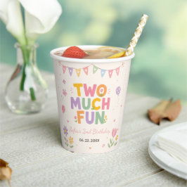 Two Much Fun 2歳の誕生日パーティー 紙コップ