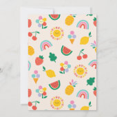 Two Much Fun Invite, Girls Second Birthday  招待状 (裏面)