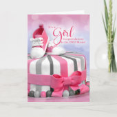 TWO MUMS新生児ガールおめでとう カード (正面)