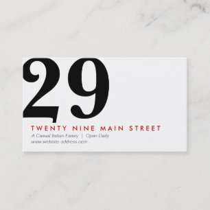 TWO NUMBERSロゴデザイナーの名刺 名刺