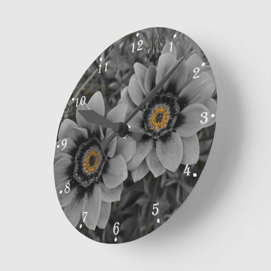 Two of a Kind ラウンド壁時計 (傾斜)