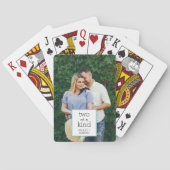 Two of a kind |婚約の写真または結婚式の引き出物 トランプ (裏面)