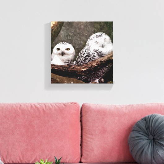 Two Owls キャンバスプリント (インサイチュ (リビング))