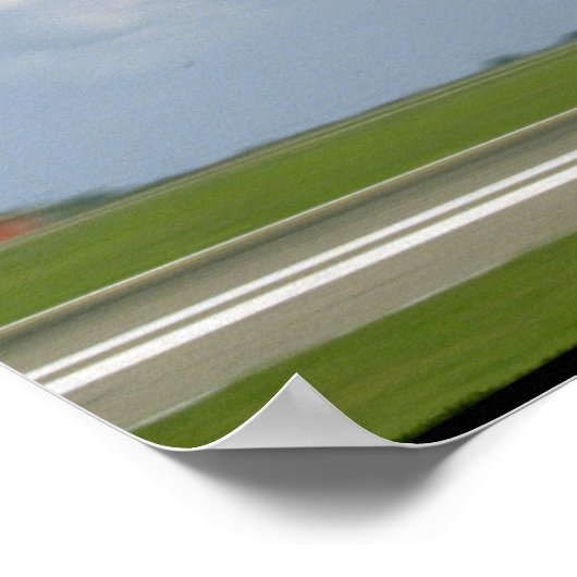 Two P51 Mustangs Flying By._WWII Planes ポスター (角)