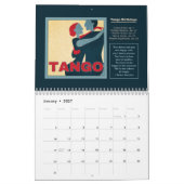 Two Page Medium ONLY 2025タンゴアートと引用文 カレンダー (1月 2027)