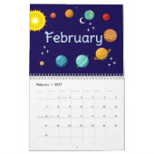 Two Page Medium School Calendar,  カレンダー (2月 2027)