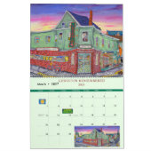 Two Page MediumCalendar, White Calendar カレンダー (3月 2027)