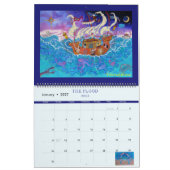 Two Page MediumCalendar, White Calendar カレンダー (1月 2027)