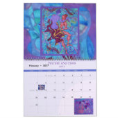 Two Page MediumCalendar, White Calendar カレンダー (2月 2027)