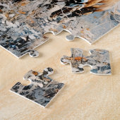 Two Paint Horses ジグソーパズル (側面)