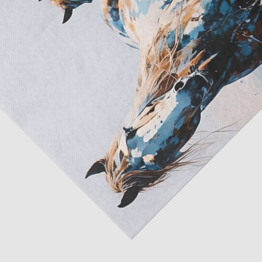 Two Paint Horses decoupage  薄葉紙 (詳細)