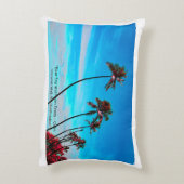 Two Palm Trees Wall Art | Tropical Minimalist アクセントクッション (裏面(縦))