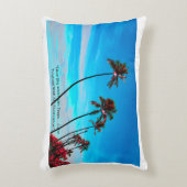 Two Palm Trees Wall Art | Tropical Minimalist アクセントクッション (正面(垂直))