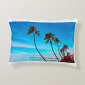 Two Palm Trees Wall Art | Tropical Minimalist アクセントクッション (裏面)