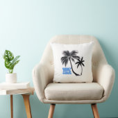 Two Palm Trees Wall Art | Tropical Minimalist クッション (椅子)