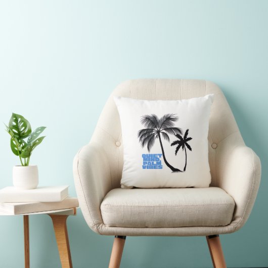 Two Palm Trees Wall Art | Tropical Minimalist クッション (椅子)