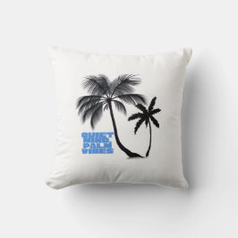 Two Palm Trees Wall Art | Tropical Minimalist クッション