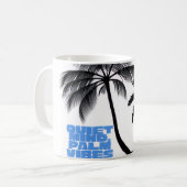 Two Palm Trees Wall Art | Tropical Minimalist コーヒーマグカップ (正面左)