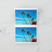 Two Palm Trees Wall Art | Tropical Minimalist シーズンカード (内部)