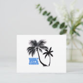 Two Palm Trees Wall Art | Tropical Minimalist シーズンポストカード (スタンド正面)