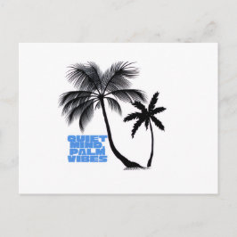 Two Palm Trees Wall Art | Tropical Minimalist シーズンポストカード