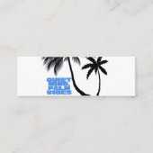 Two Palm Trees Wall Art | Tropical Minimalist スキニー名刺 (正面)