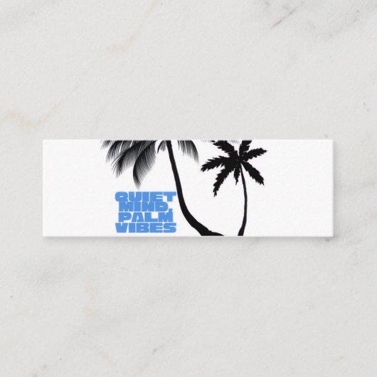 Two Palm Trees Wall Art | Tropical Minimalist スキニー名刺 (正面)