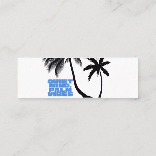 Two Palm Trees Wall Art | Tropical Minimalist スキニー名刺 (裏面)