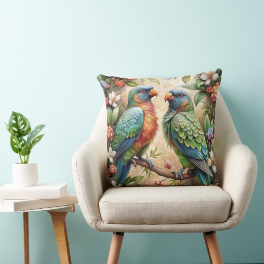 Two Parrots クッション (椅子)