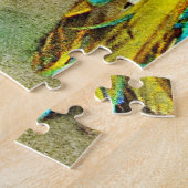 Two Parrots Colorful Birds Watercolor Painting ジグソーパズル (側面)